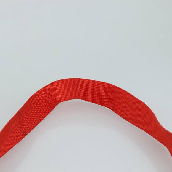 PRADA Shoulder Bag Nylon Orange Silver - Picture 8 of 9